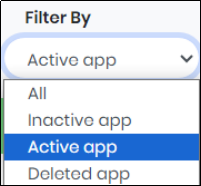 Filter By drop down Secured - CyLock